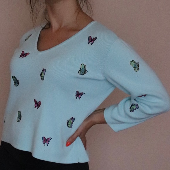 EAGLE’S EYE Butterfly Embroidery Sweater - Picture 6 of 10
